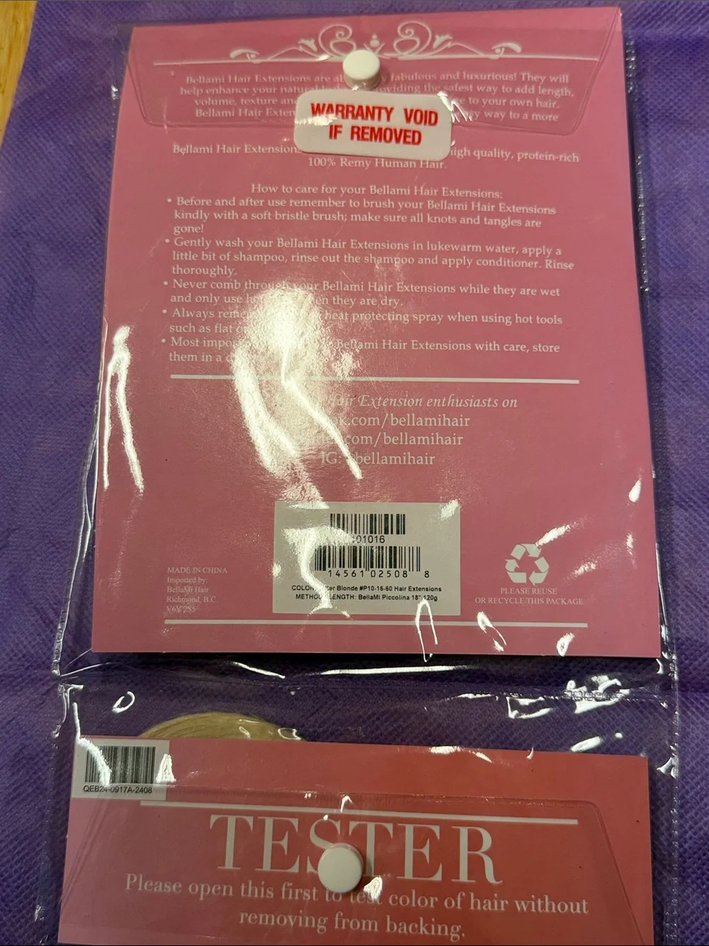 BELLAMI Butter Blonde 18 inch lace clipins